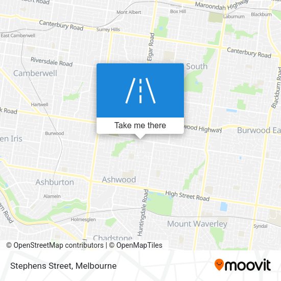Stephens Street map
