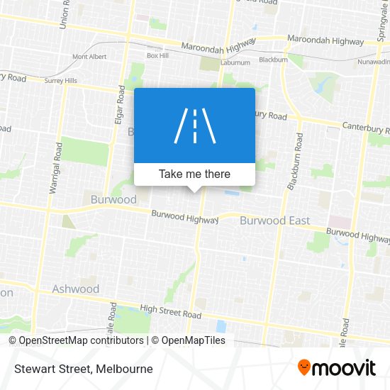Stewart Street map