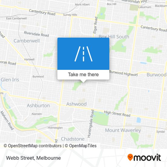 Webb Street map