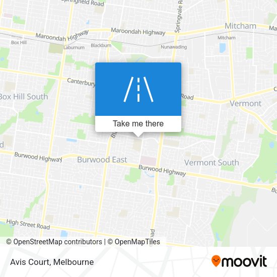 Avis Court map
