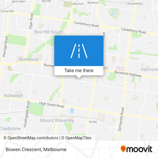 Bowen Crescent map