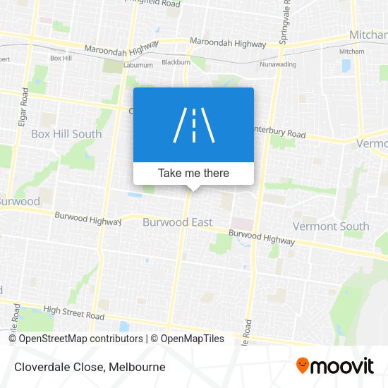 Cloverdale Close map