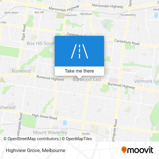 Highview Grove map