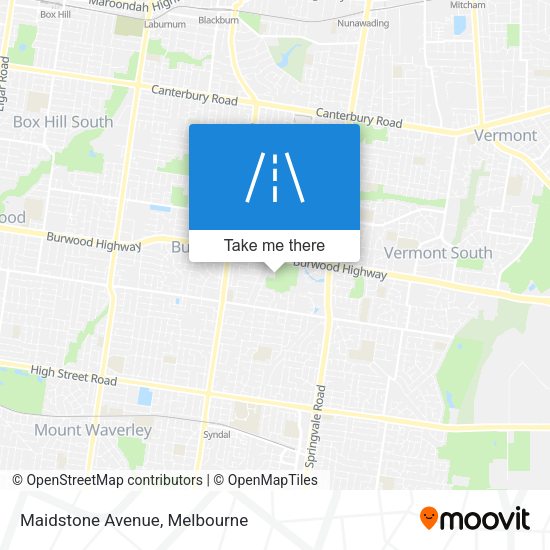 Maidstone Avenue map