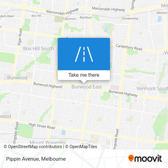 Pippin Avenue map