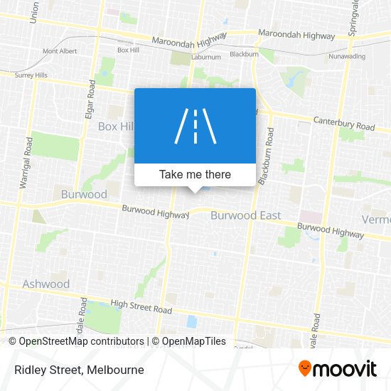 Ridley Street map