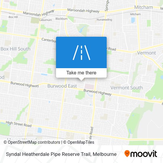 Syndal Heatherdale Pipe Reserve Trail map