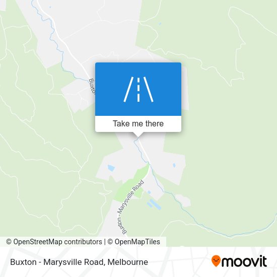 Buxton - Marysville Road map