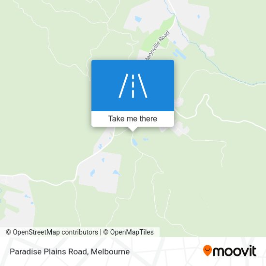 Paradise Plains Road map