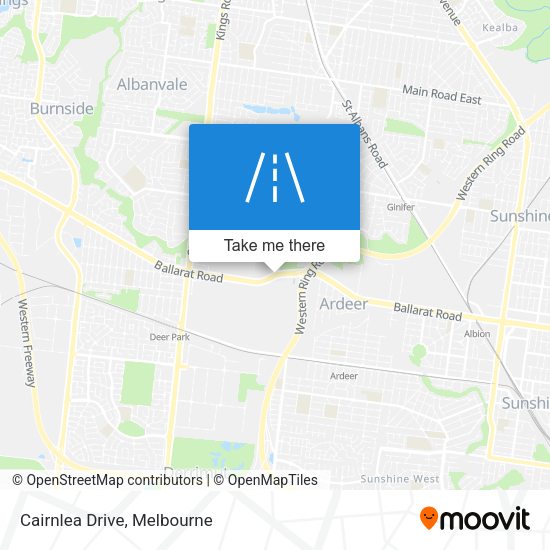 Cairnlea Drive map