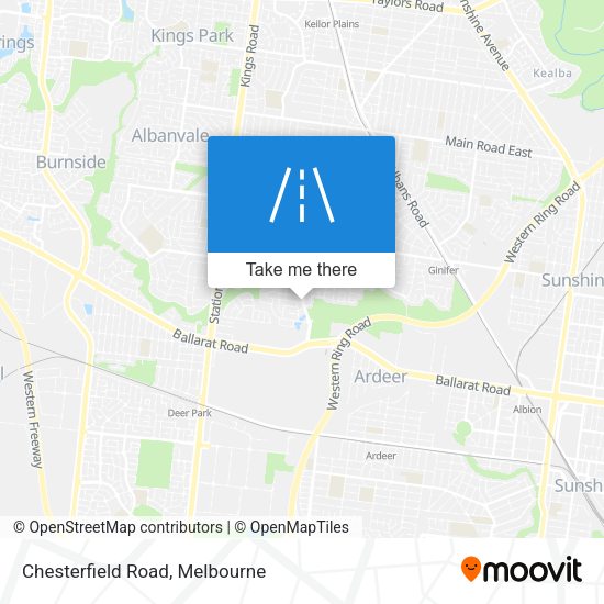 Chesterfield Road map