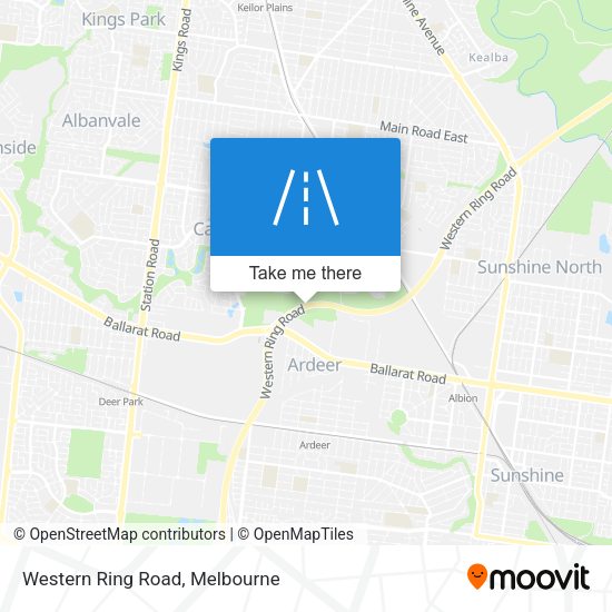 Western Ring Road map