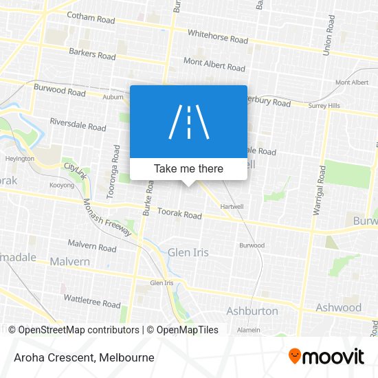 Aroha Crescent map