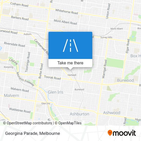 Georgina Parade map