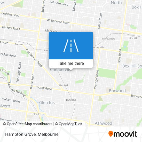 Hampton Grove map