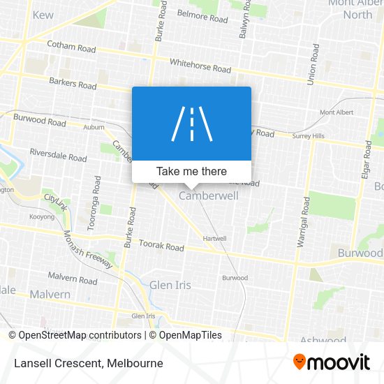 Lansell Crescent map