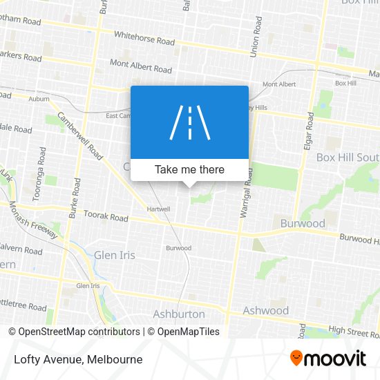 Lofty Avenue map