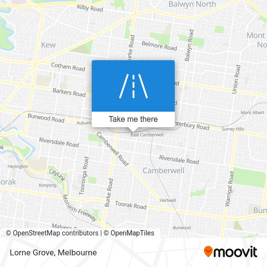 Lorne Grove map