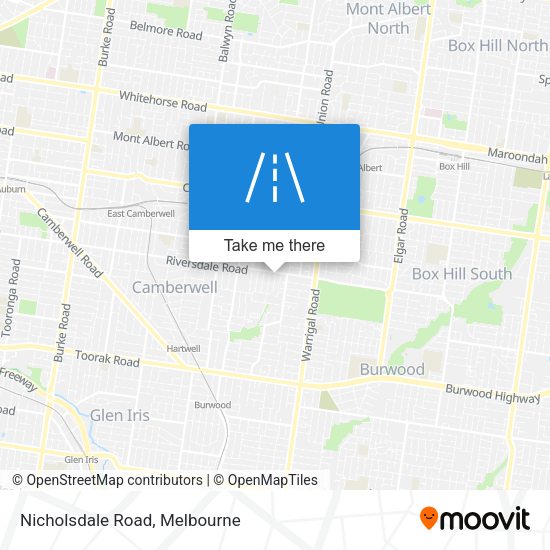 Nicholsdale Road map