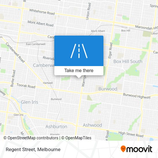 Regent Street map
