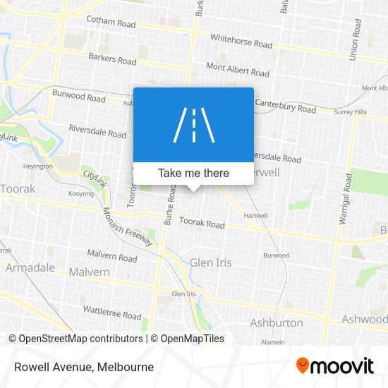 Rowell Avenue map