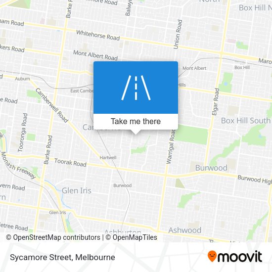 Sycamore Street map
