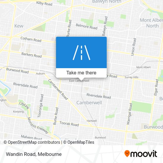 Wandin Road map