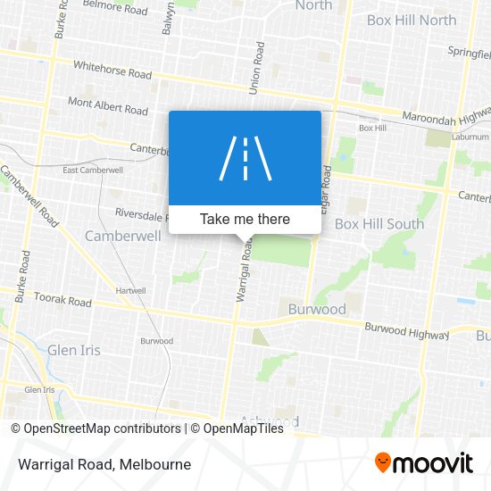 Warrigal Road map
