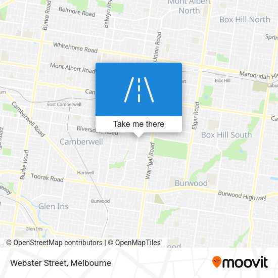 Webster Street map