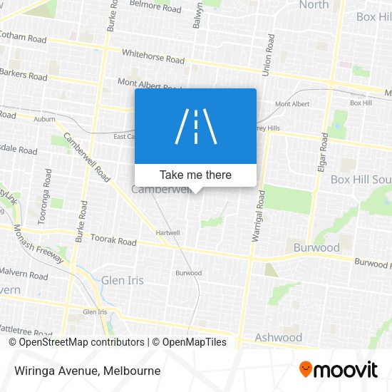Wiringa Avenue map