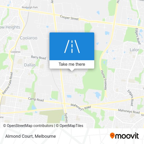 Almond Court map