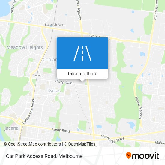 Car Park Access Road map