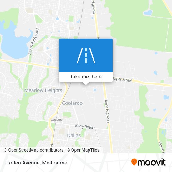 Foden Avenue map