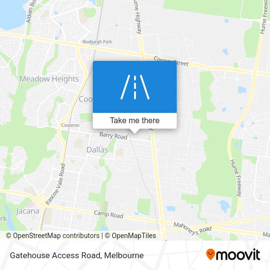 Gatehouse Access Road map