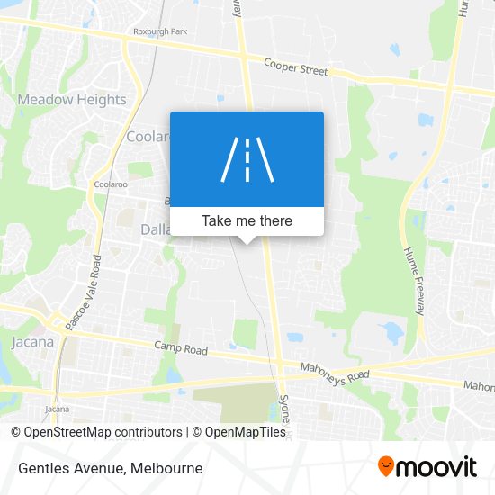 Gentles Avenue map