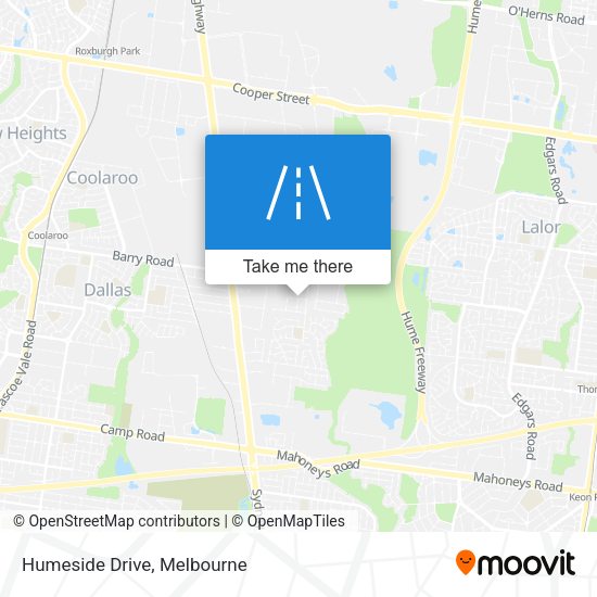 Humeside Drive map