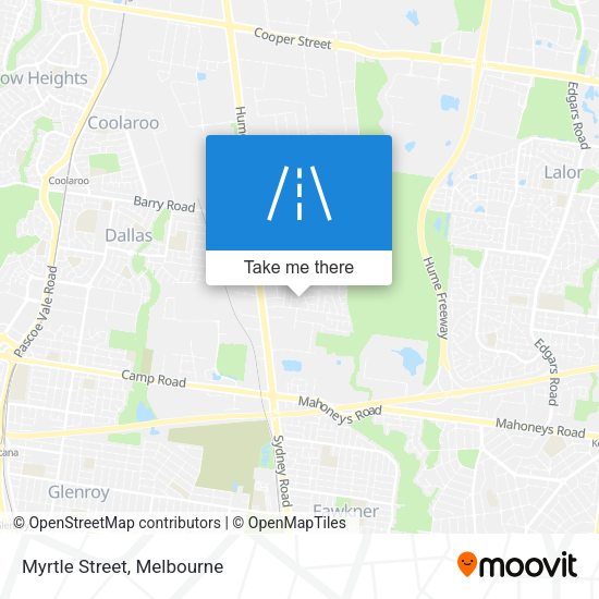 Myrtle Street map