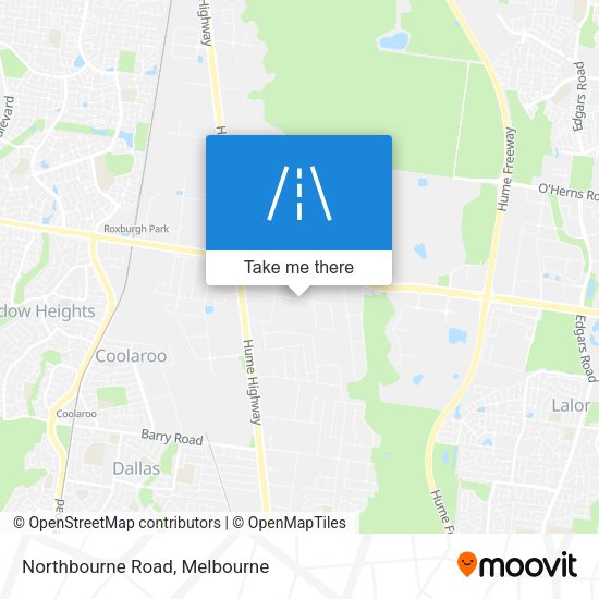Northbourne Road map