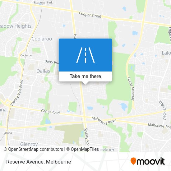 Reserve Avenue map