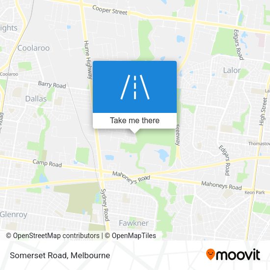 Somerset Road map
