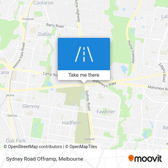 Sydney Road Offramp map