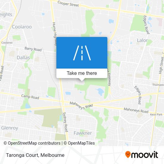 Taronga Court map