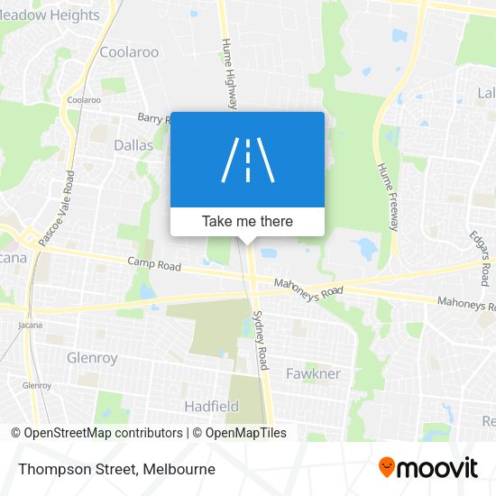 Thompson Street map