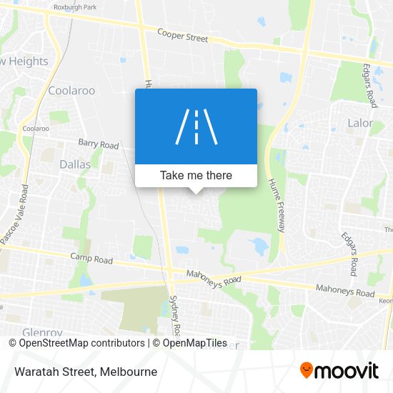 Waratah Street map