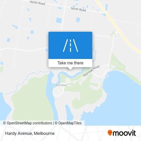 Hardy Avenue map