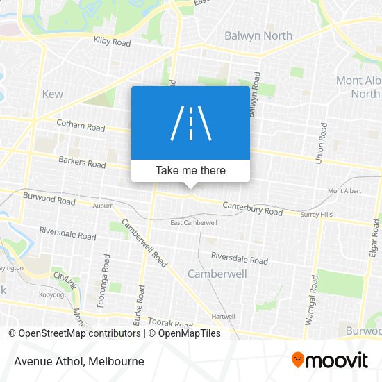 Avenue Athol map