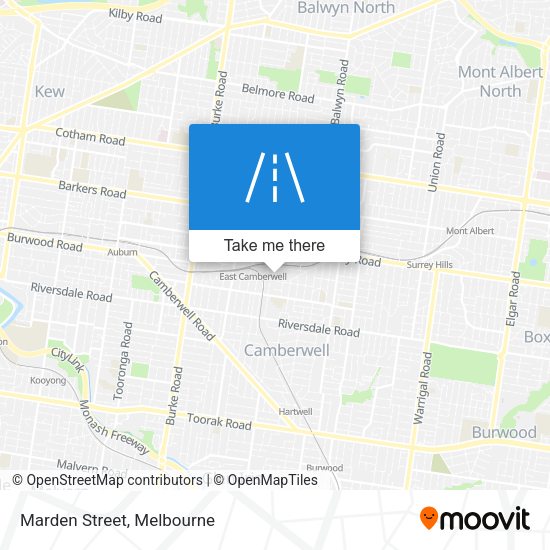 Marden Street map