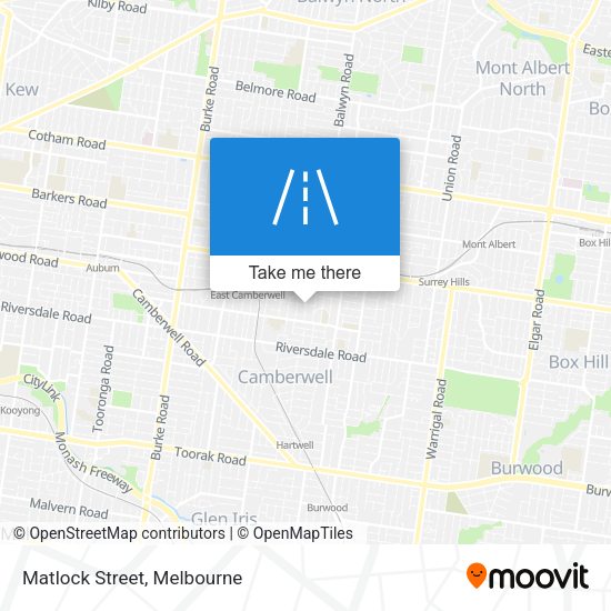 Matlock Street map