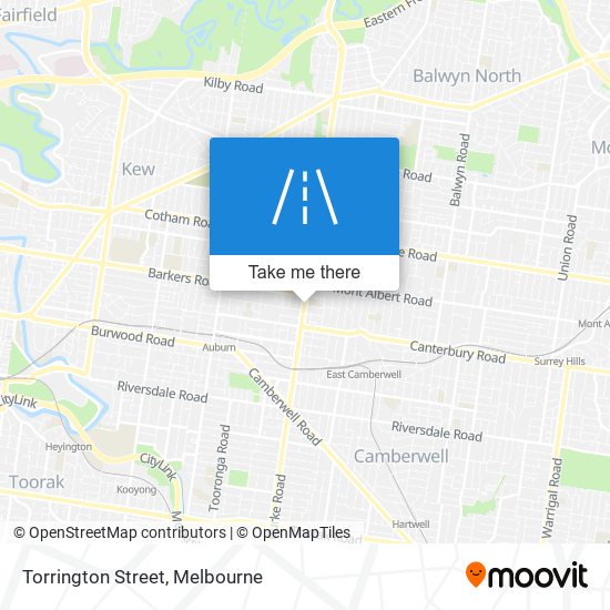 Torrington Street map