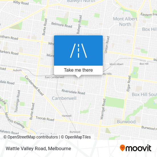 Wattle Valley Road map